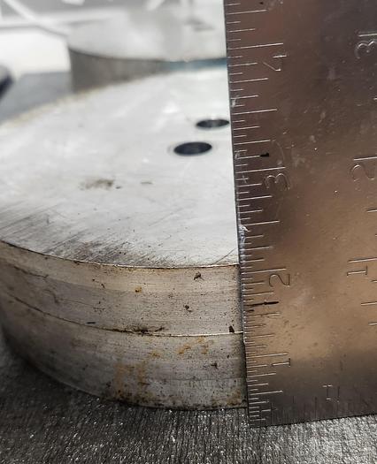 Used Aluminum Disc - 7" Diameter x 2" Thick - 7.7 lbs - GHB-9
