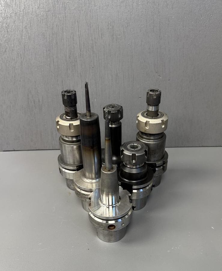 Used Lot of Collet Chucks and Tool Holders 