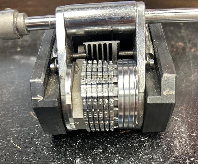 Used Pryor Series 2000 6 Digit (1/2" total width) Auto Numbering Head - GHA-117