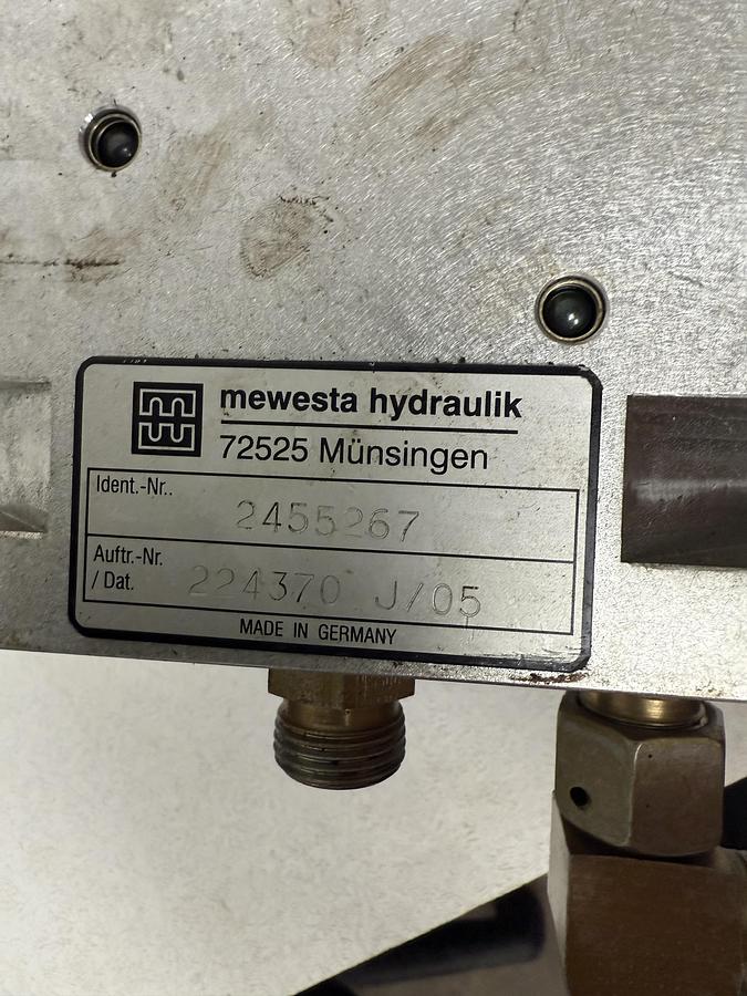 Used Mewesta Hydraulik 72525 Valves 2455267 & 2451919 GHC-29