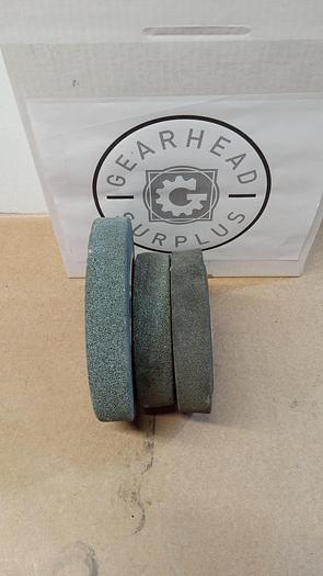 Used Lot of 3 Carborundum 10"x1-1/4"x1-1/4" Grinding Wheels GH504