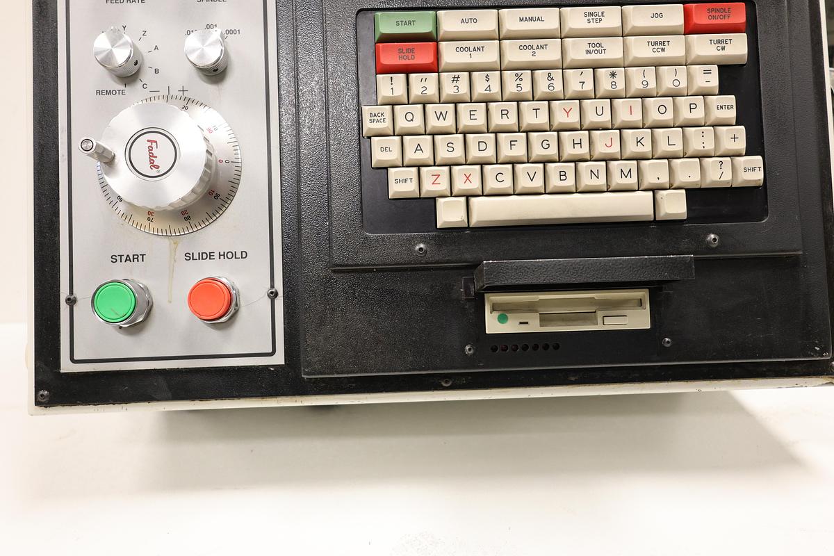 Used Fadal CNC 88HS Control Panel Operator Console CRT Keyboard Emergency Stop GHA-12