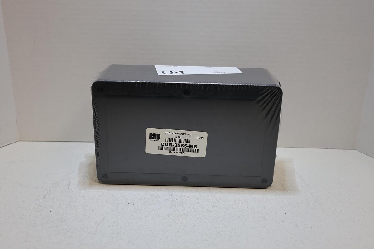 Bud Industries CUR-3285-MB ABS Utility Enclosure Box Recessed Cover New