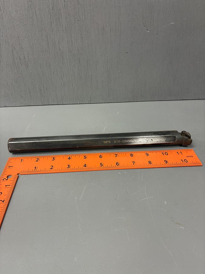 Used KENNAMETAL NF6 A16-CRGNL3 INDEXABLE BORING BAR 12"
