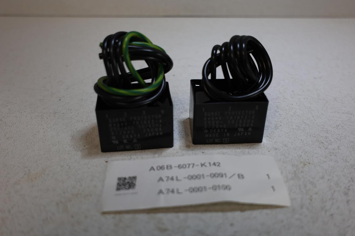 Okaya RAV-781BYZ-2 & RAV-781BXZ-4 Surge Protectors NEW – Fanuc A06B-6077-K142 Equivalent GHGC-15