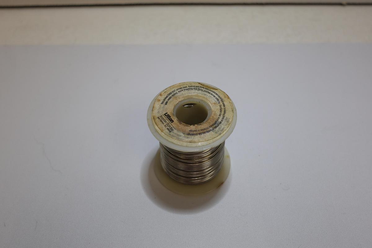 Used Kester 1/16" Rosin Core Solder Wire Partial Spool Electronics Electrical
