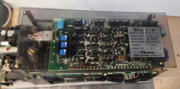 Parts Only Okuma BDU-50A Brushless Servo Motor Drive Unit (non-tested)(C,X & Y Axis) - GHB-76