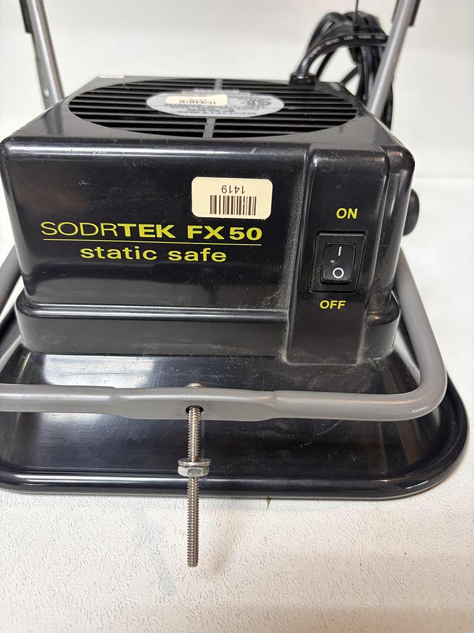 Used SODRTEK FX50 Fume Exhauster Static Safe Fan Bench Top Soldering Smoke Absorber  GHC-53