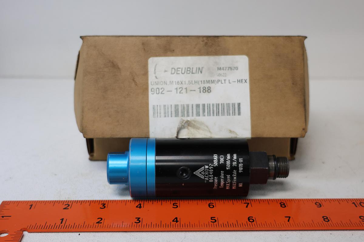 Used Used Deublin Rotary Joint Union 902-121-188 – Original Packaging Included GHA-184