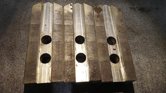 Used ALUMINUM SERRATED SOFT JAWS (set of 3)- GHA-30