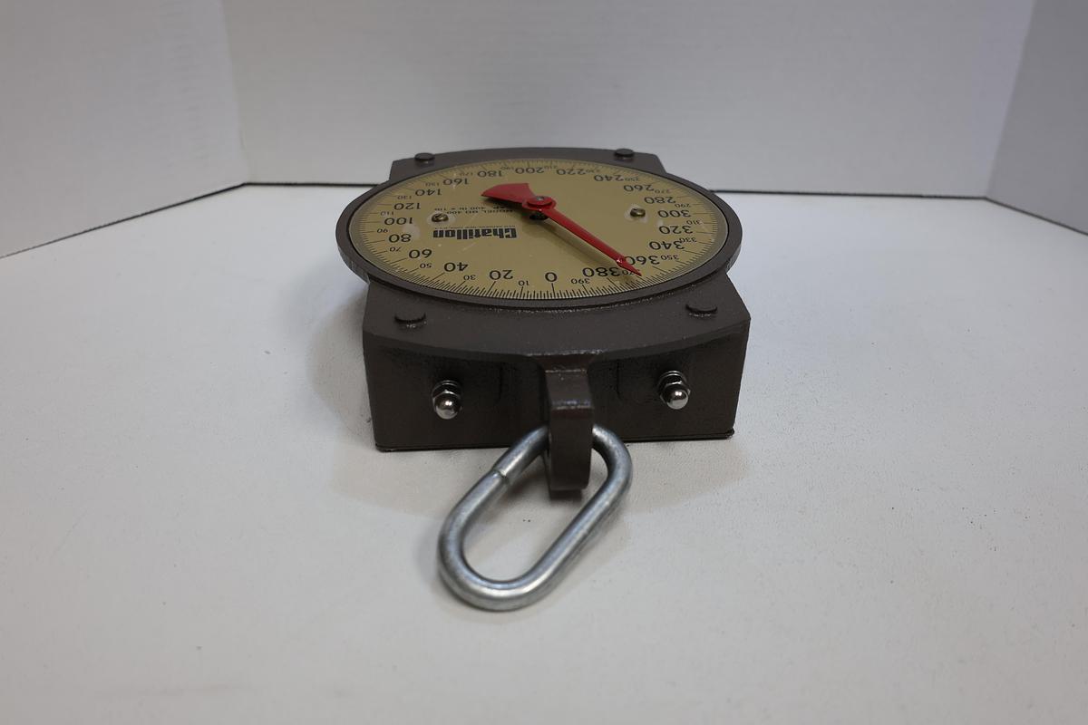 Used Chatillon BD-400 Mechanical Dial Scale – 400 lb Capacity x 1 lb Graduations – Industrial Scale