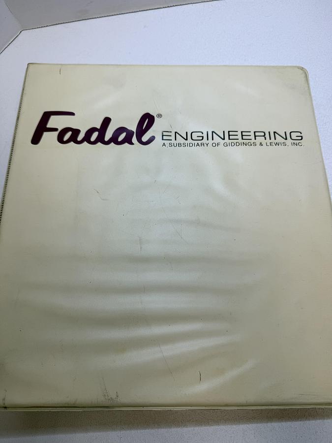 Used Fadal Engineering CO. Inc. VMC Maintenance Manual GHGC-22