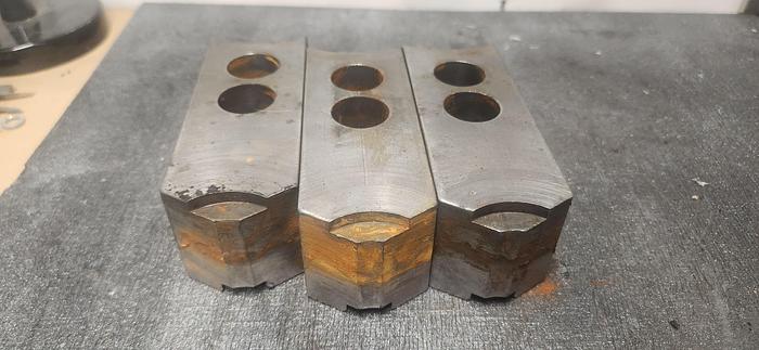 Used ALUMINUM SERRATED SOFT JAWS (set of 3)- GHA-30