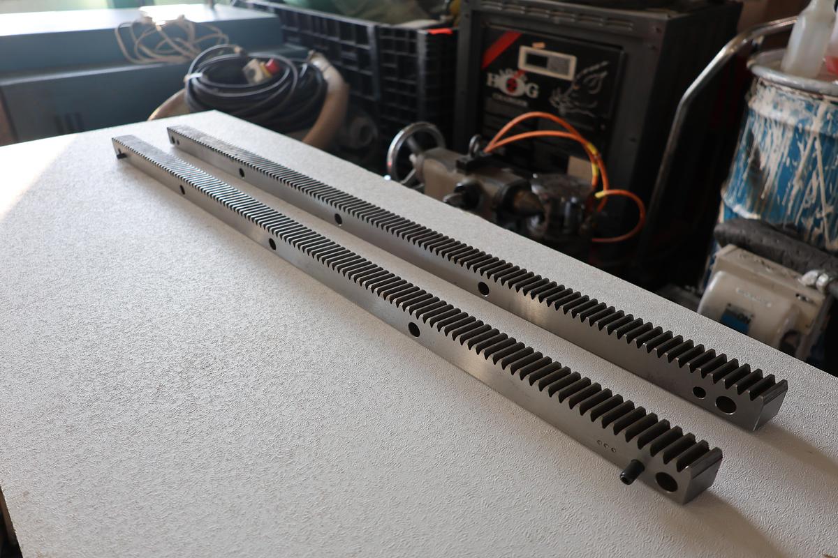 Used Molinati SRL CNC Precision Gear Rack Pair 35.5" P/N 23843836 Used