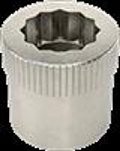 5 Pcs - 18-8 Stainless Steel Socket Nut 1/4"-20 Thread Size - New - GHGC-D8