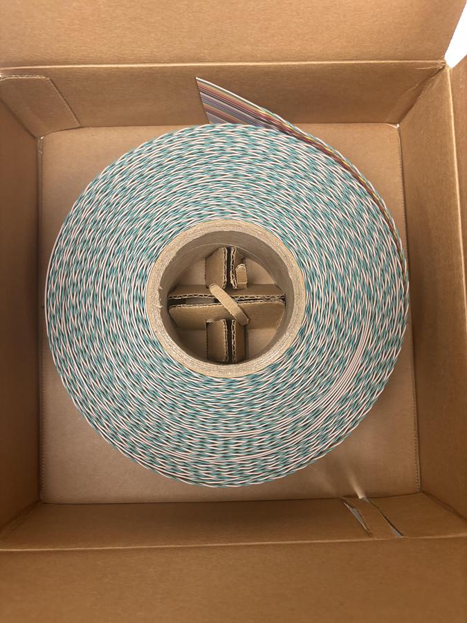 Used Belden 25 Pair Flat Ribbon Cable Wire Conductor Rainbow Color 9V28050 000 100 FT AWG 300V GHC-30