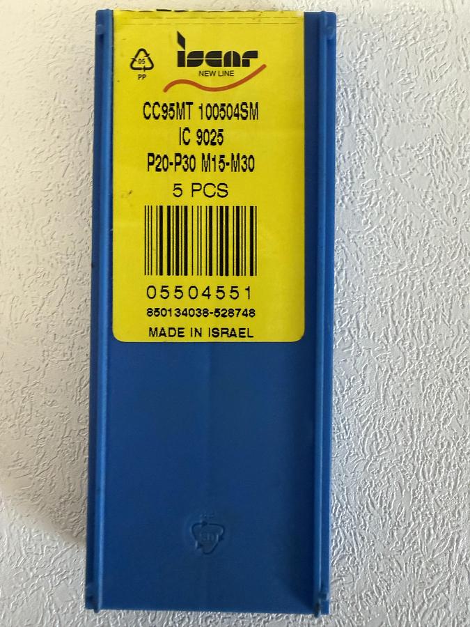 Used Iscar CC95MT 100504-SM IC9025 Carbide Cham-Turn Turning Inserts (Box of 4)