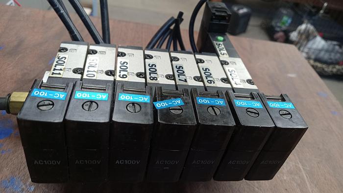 Used CKD 4K8119-C2 Pneumatic Solenoid 7 Port - GHB-58
