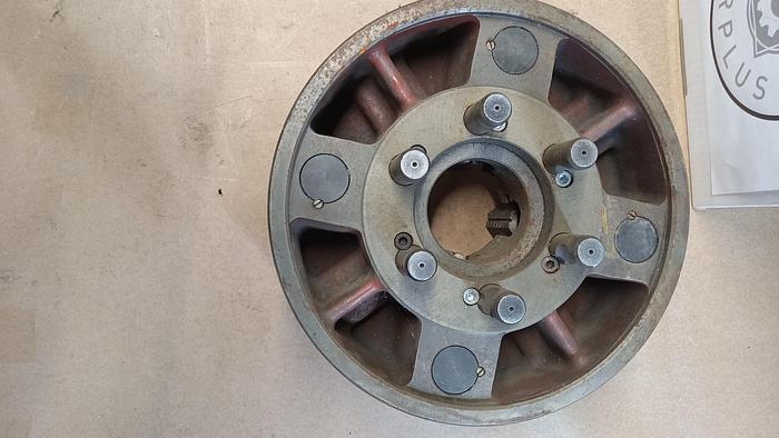 Used Bison 12 1/2" 4 Jaw D1-6 Mount Lathe Chuck GH301.5