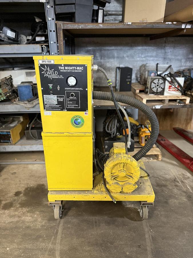 Used Weld Engineering SPS-1500 Flux Recovery System 3HP 2 HP