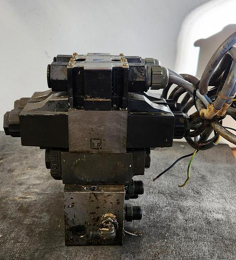 Used Daikin(2)Solenoid Controlled Valve K20-G02-2CA-20-E w/Throttle & Check Valve MT-02W-50 - GHA-158-C3