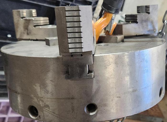 Used BUCK 12" THREE-JAW LATHE CHUCK w/ Jaws - GHB-9