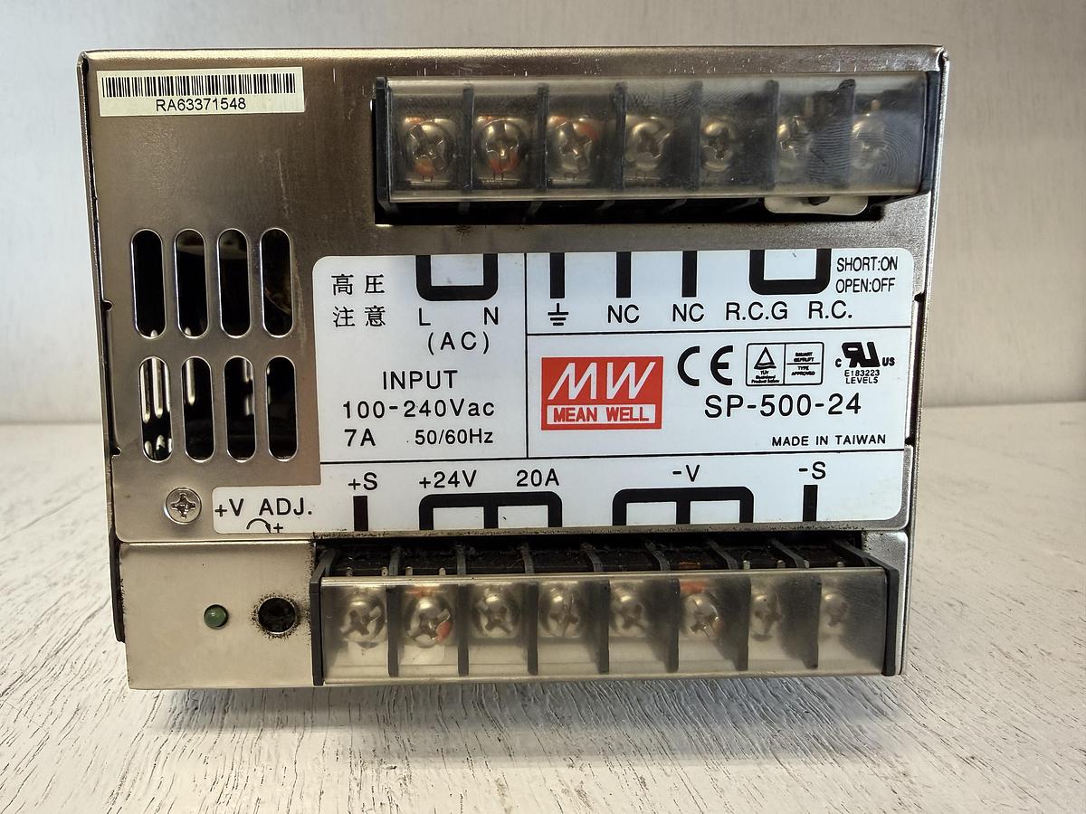 Used Mean Well SP-500-24 Switching Power Supply 50/60Hz GHA-179
