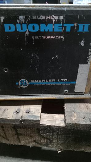 Used Buehler Duomet II Cross Section Belt Sander 16-1290-160 GH600