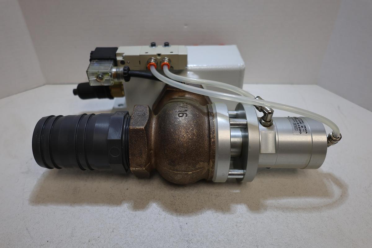 Used UNITEAM CNC Pneumatic Valve Assembly PN16 Vesta Actuator Manifold Used