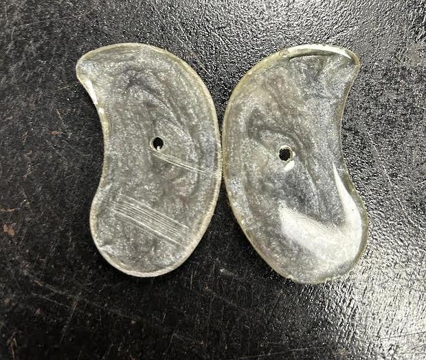 Used Cobra Arms Custom Grips Silver Pearl - GHC-11