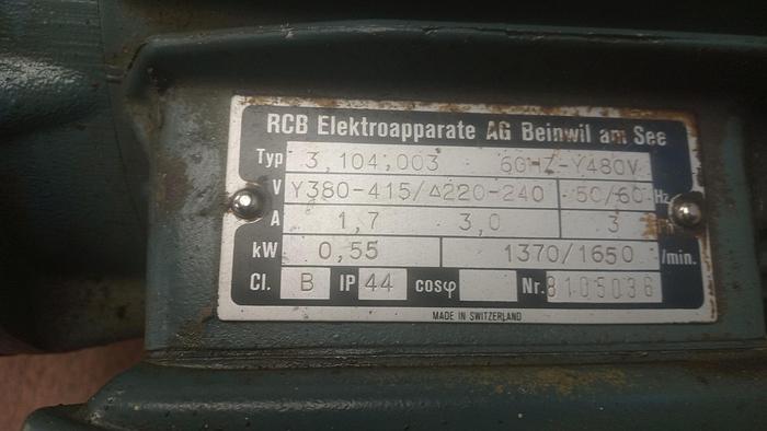 Used RCB Electronics MOTOR 3 Phase, 60HZ-480V - GHB-92