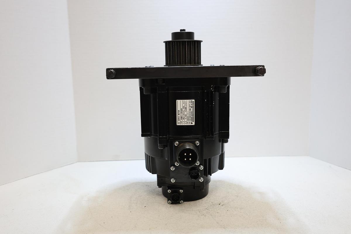 Used Yaskawa SGMGV-13ADA6H AC Servo Motor 1.3kW 400V w/ Timing Pulley Used