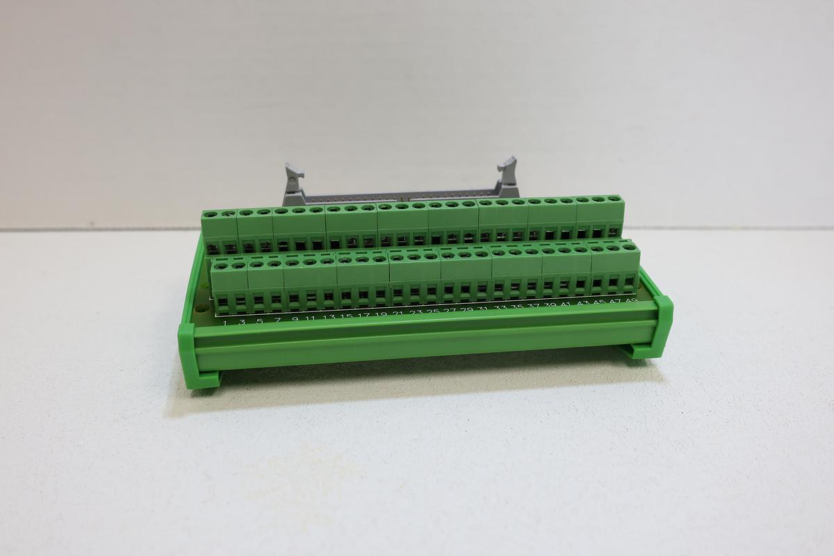 Used LC50-R 50-Pin IDC Male Header Terminal Block Breakout Board