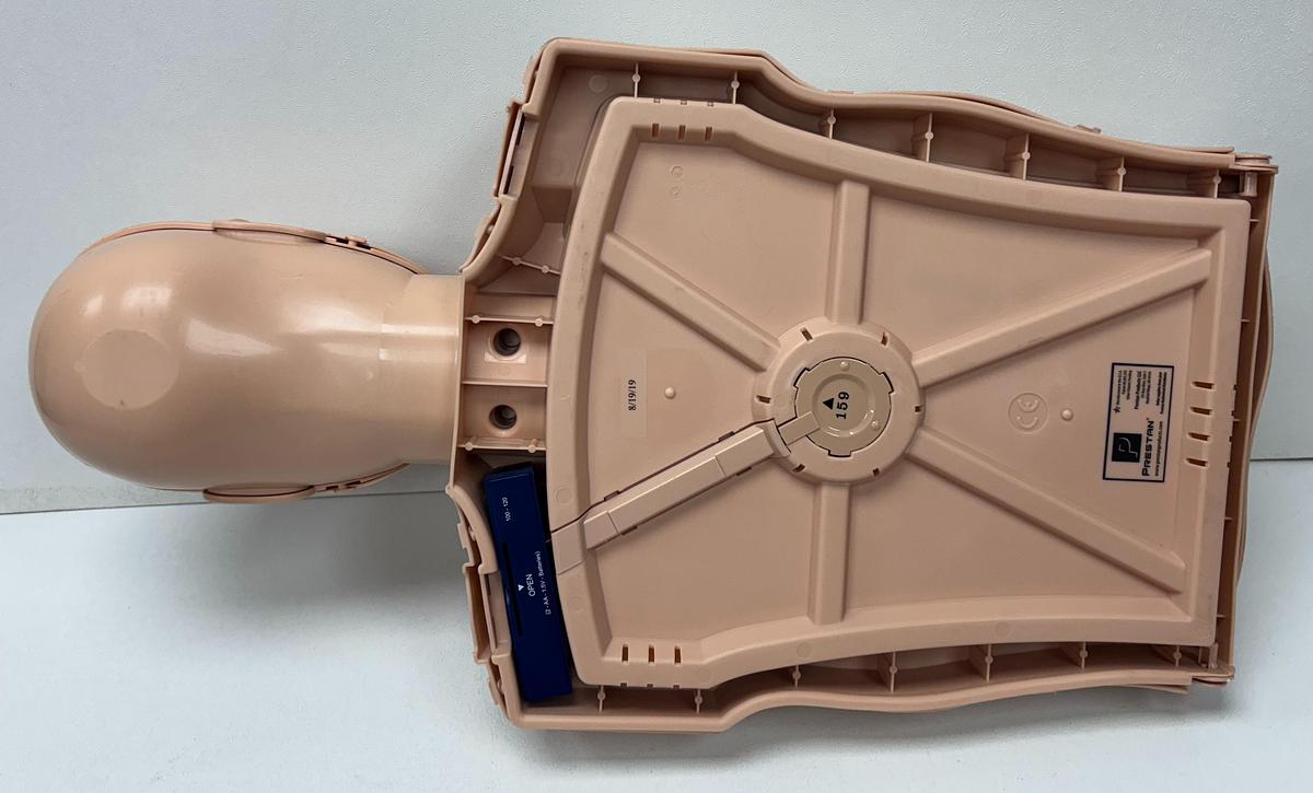 Used Prestan Lateral CPR Doll (4) and bag 10255 GHC-