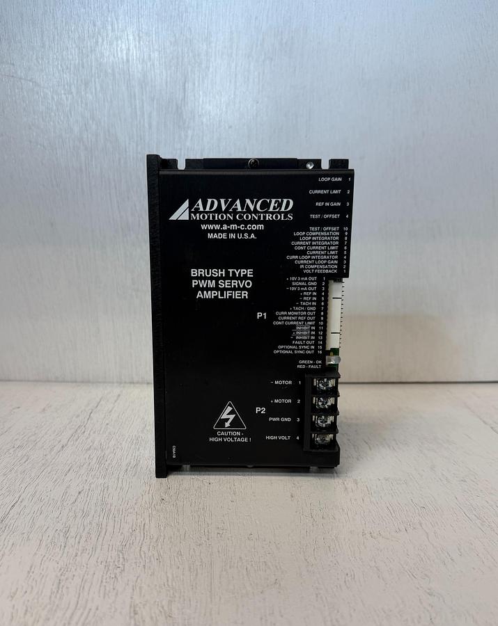 Used Advanced Motion Controls C50A1B Brush Type PWM Servo Amplifier GHA-180 