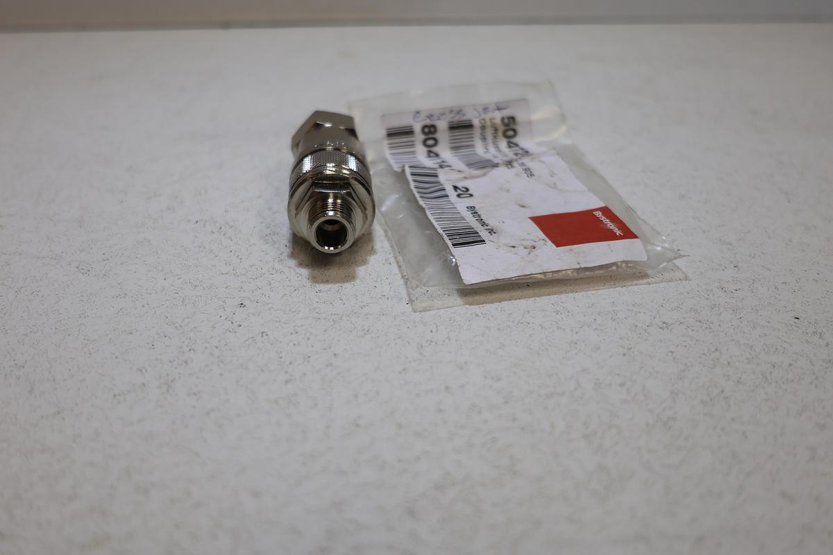 Bystronic 504724 1/4" Pneumatic Quick Connect Air Coupling NEW Multifix