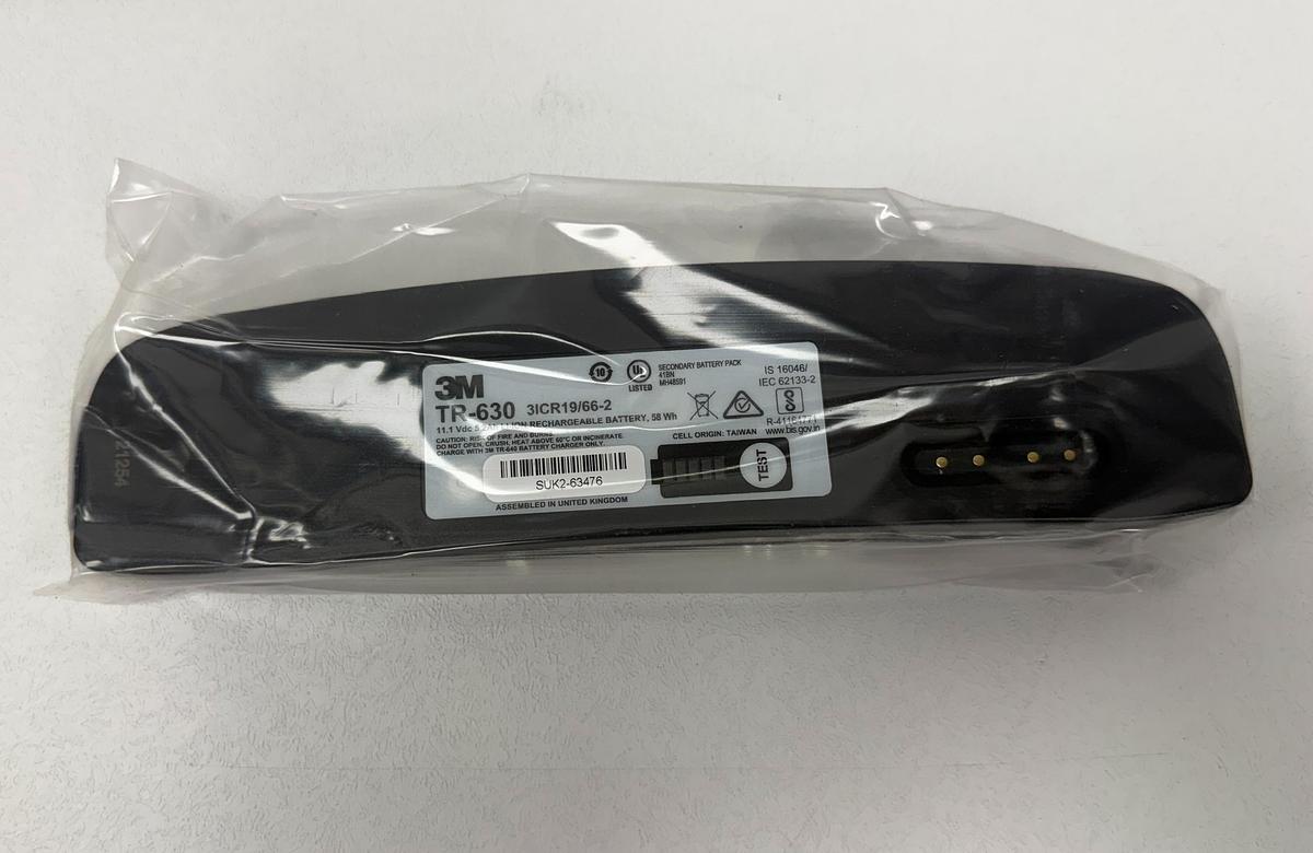 Used 3M Versaflo TR-630 Rechargeable Battery | 11.1V 5.2Ah Li-Ion | GHA-SS4