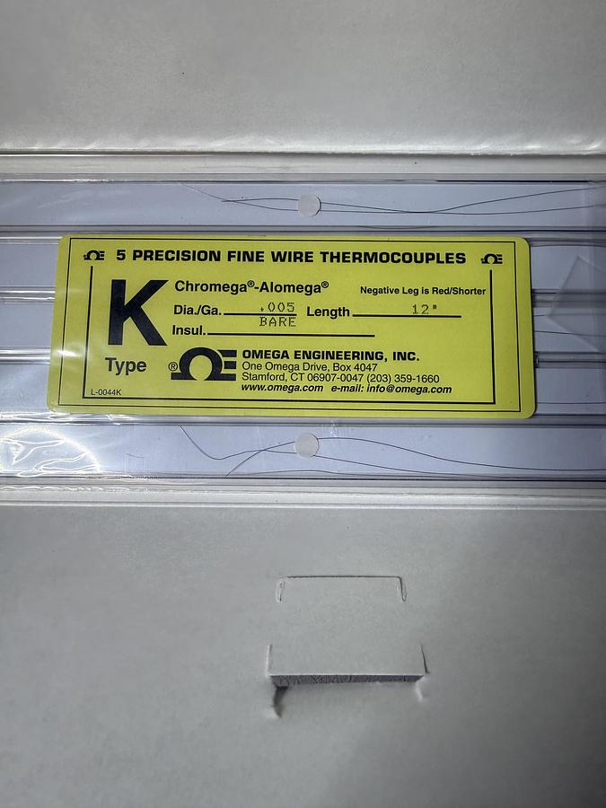 Used Omega Engineering CHAL-005 UNSHEATHED FINE GAGE T/C 5/PK , T/C Elements GHA-73