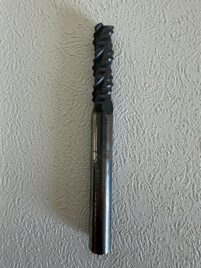 Used SGS 36110 1/4 coated Roughing End Mill