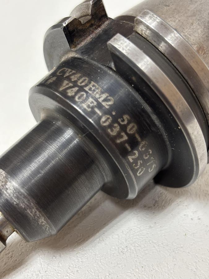 Used Briney V40E-037-250 Cat 40 End Mill Tool Holder CV40EM2.50-0375 GHC-31