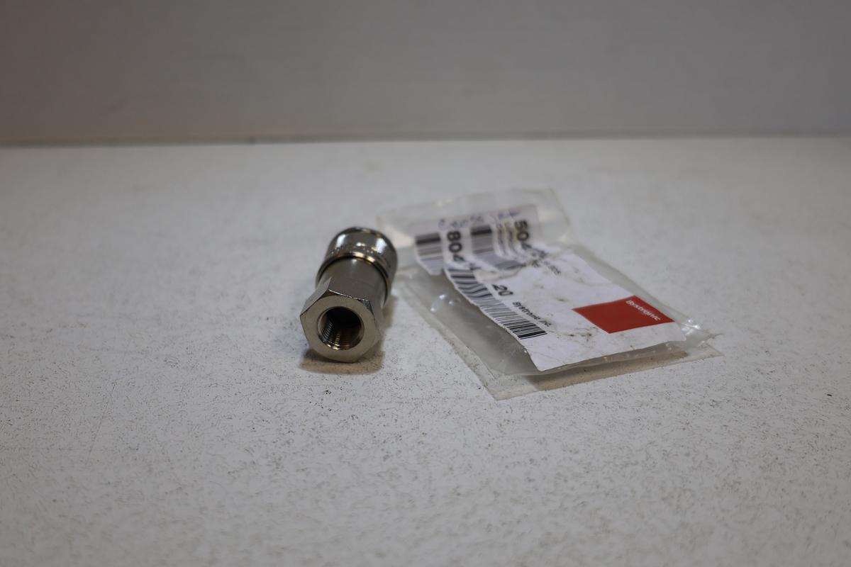Bystronic 504724 1/4" Pneumatic Quick Connect Air Coupling NEW Multifix