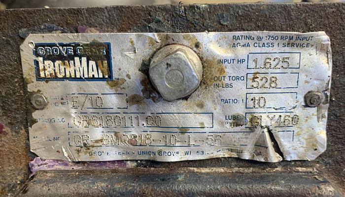 Used Groove Gear Iron Man GR8180111.00 10:1 Ratio GHA-8