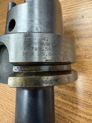 Used TOOLING INOVATIONS HSK63ASFC-038-315 SHRINK FIT TOOL HOLDER GHA-GS38