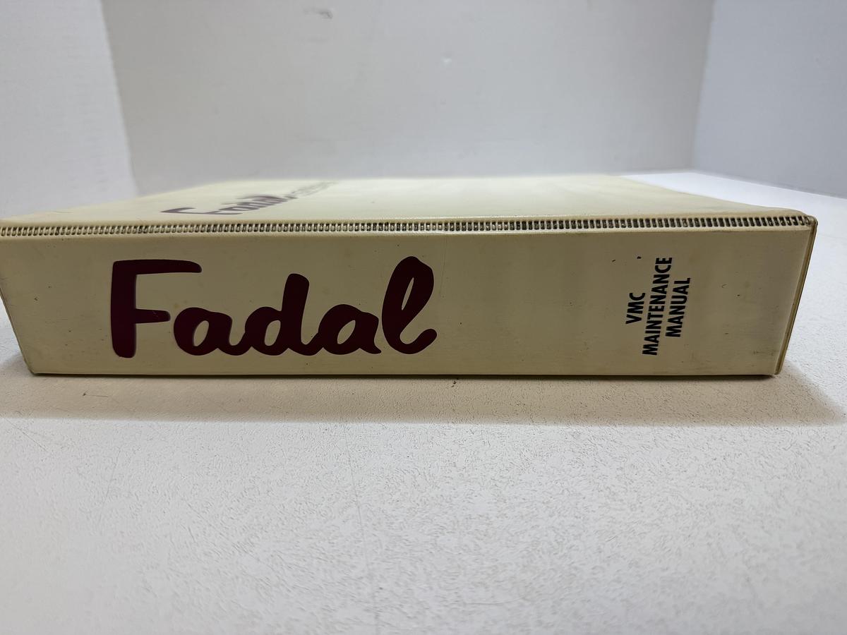 Used Fadal Engineering CO. Inc. VMC Maintenance Manual GHGC-22