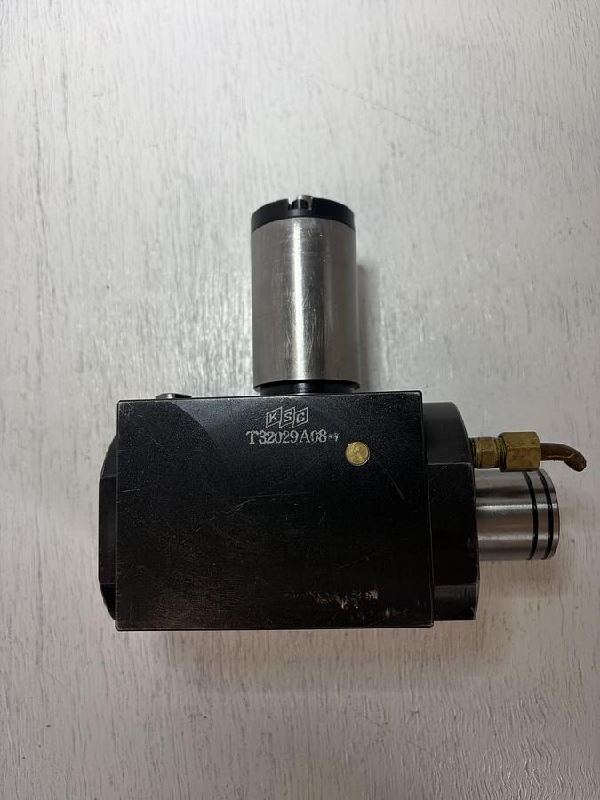 Used KSC WE-1 RIGHT ANGLE TAPPING LATHE LIVE TOOL HOLDER w/ 40mm SHANK GHA-178