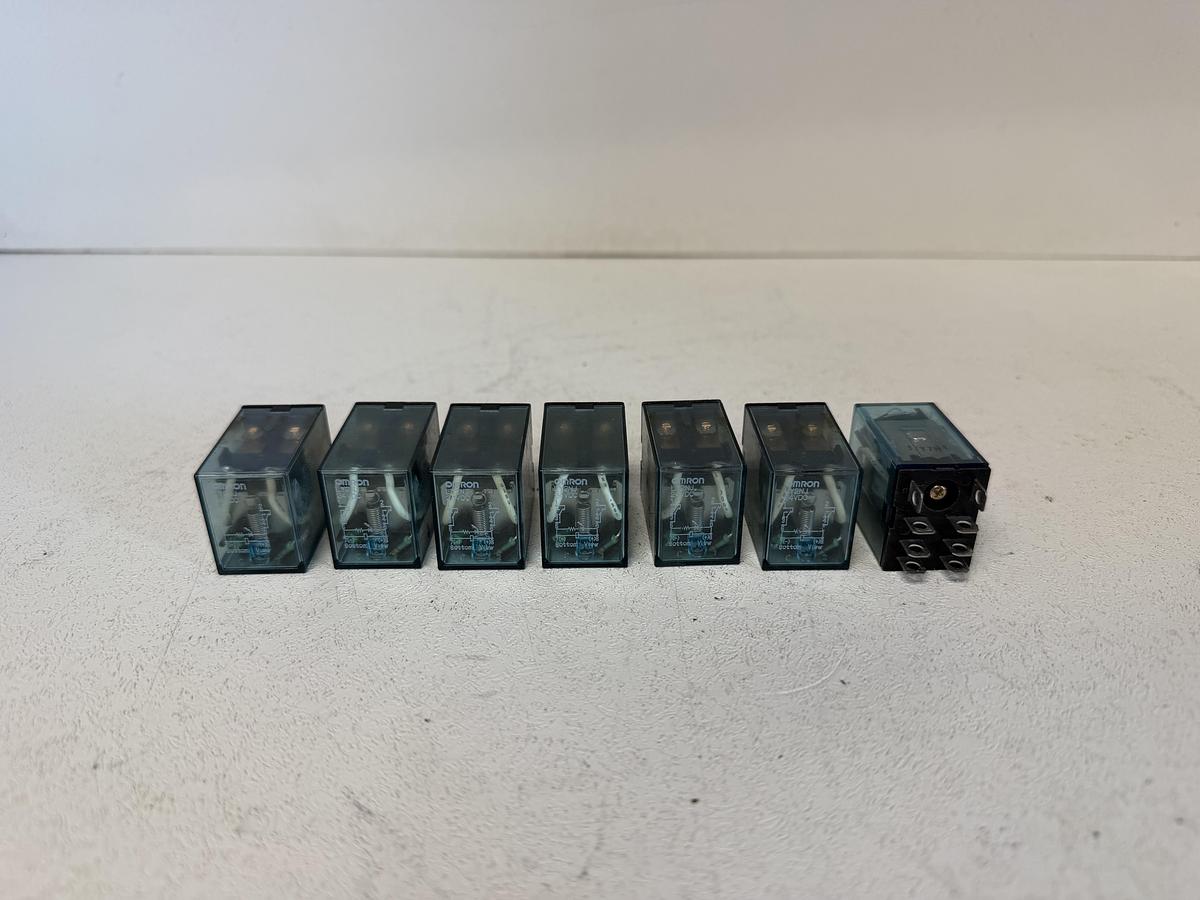 Used (Lot of 7) Omron LY2NJ 24VDC Relays GHGC-D15