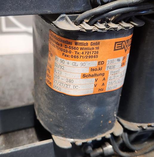 Used EMB Wittlich 0.73 kVA Transformer PU90+GL90 - Used - GHB-69-A2
