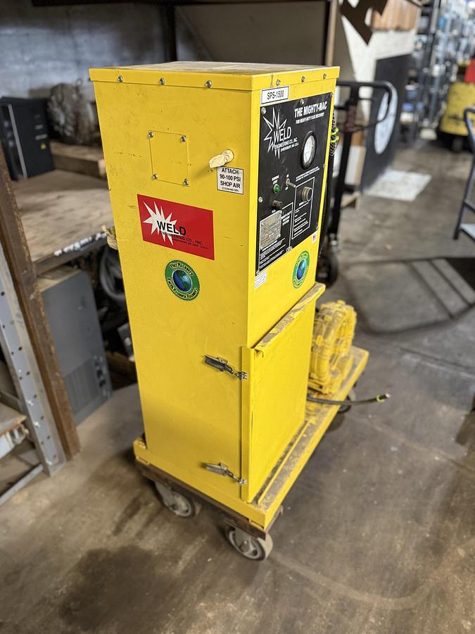 Used Weld Engineering The Mighty Mac SPS-1500 Flux Recovery System 3HP 2 HP