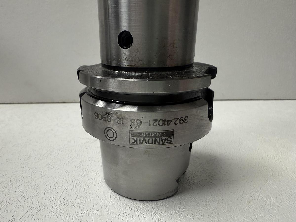 Used Sandvik Coromant 392.41021-63 12 090B HSK to Whistle Notch adaptor GHC-27