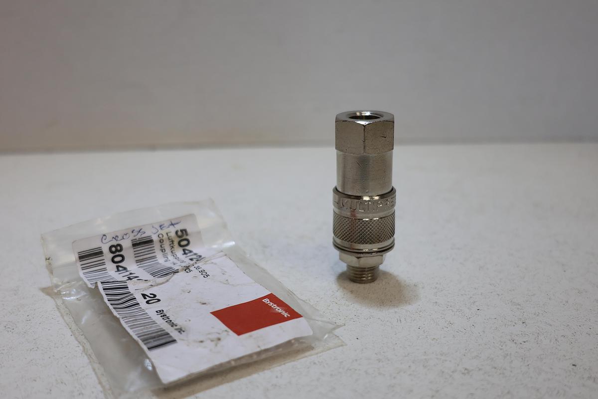 Bystronic 504724 1/4" Pneumatic Quick Connect Air Coupling NEW Multifix